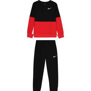 Nike Sportswear Joggingová souprava 'ROOKIE' červená / černá / bílá