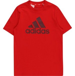 ADIDAS SPORTSWEAR Funkční tričko červená / černá