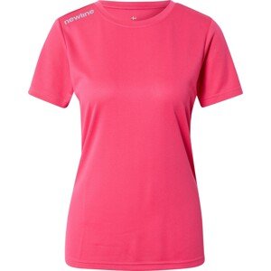 Newline Funkční tričko stříbrně šedá / pink
