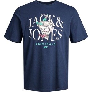 JACK & JONES Tričko modrá / mix barev