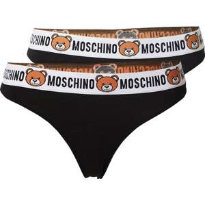 Moschino Underwear Kalhotky hnědá / černá / bílá