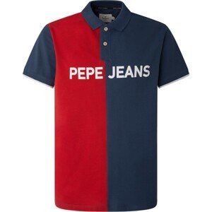 Pepe Jeans Tričko 'Jan' marine modrá / červená / bílá