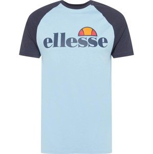ELLESSE Tričko námořnická modř / kouřově modrá / oranžová / červená