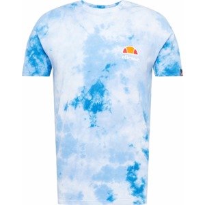 ELLESSE Tričko 'Canaletto' kouřově modrá / nebeská modř / oranžová / červená / bílá