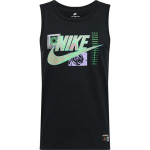 Nike Sportswear Tričko 'FESTIVAL' režná / mátová / světle fialová / černá