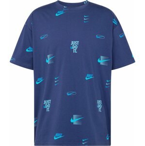 Nike Sportswear Tričko námořnická modř / azurová modrá