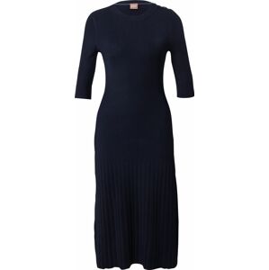 BOSS Black Úpletové šaty 'Fonzipona' námořnická modř