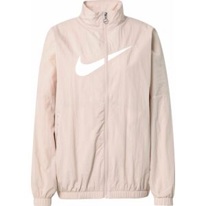 Nike Sportswear Přechodná bunda pastelově růžová / bílá