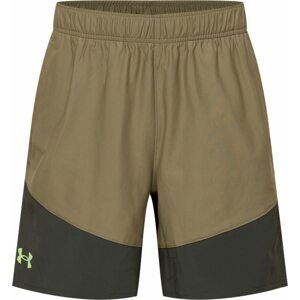 UNDER ARMOUR Sportovní kalhoty antracitová / zelená