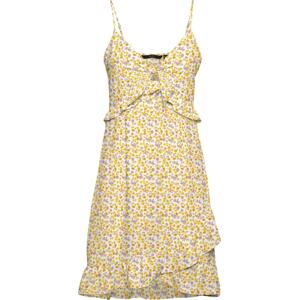 VERO MODA Letní šaty 'Lee' medová / limone / pastelově zelená / světle fialová / přírodní bílá