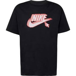 Nike Sportswear Tričko 'FUTURA' pink / černá / bílá