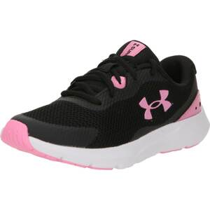 UNDER ARMOUR Sportovní boty 'Surge 3' světle růžová / černá / bílá