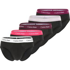 Calvin Klein Underwear Slipy fialová / pink / černá / bílá