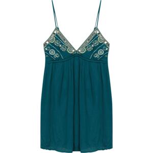 Pull&Bear Letní šaty smaragdová