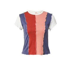 LEVI'S Tričko indigo / pastelově růžová / rezavě červená / bílá