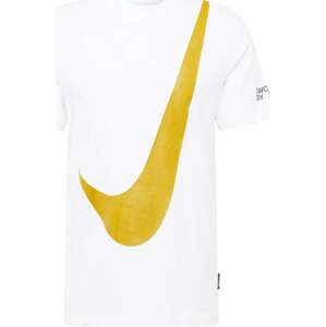 Nike Sportswear Tričko hořčicová / černá / offwhite