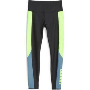 PUMA Sportovní kalhoty světlemodrá / světle zelená / černá