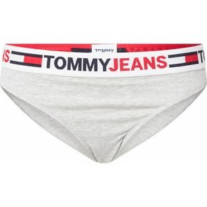 Tommy Jeans Kalhotky námořnická modř / světle šedá / ohnivá červená