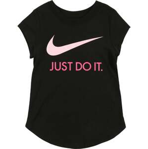 Nike Sportswear Tričko pink / světle růžová / černá