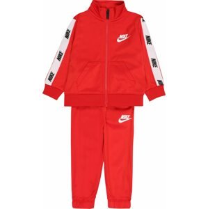 Nike Sportswear Joggingová souprava červená / černá / bílá