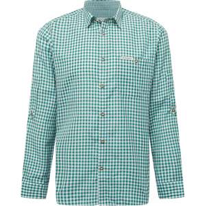 STOCKERPOINT Košile 'Campos' tmavě zelená / bílá