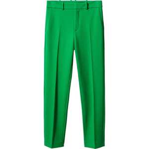 MANGO Kalhoty s puky 'PALOMA' trávově zelená
