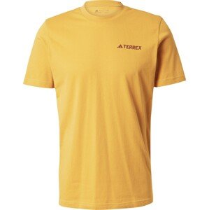 ADIDAS TERREX Funkční tričko tmavě žlutá / bordó