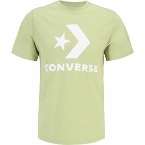 CONVERSE Tričko světle zelená / bílá