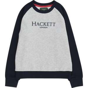 Hackett London Mikina námořnická modř / šedý melír