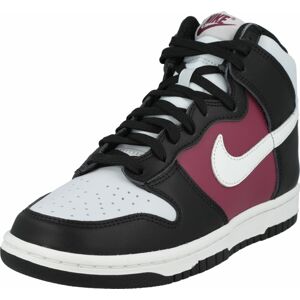 Nike Sportswear Kotníkové tenisky červenofialová / černá / bílá