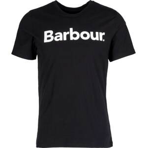 Barbour Tričko černá / offwhite