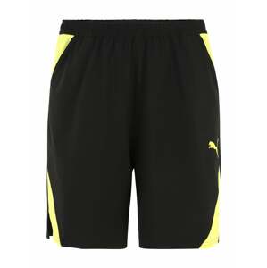 PUMA Sportovní kalhoty 'Ultrabreathe 7' limone / černá
