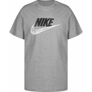 Nike Sportswear Tričko 'Futura' šedý melír / černá / bílá