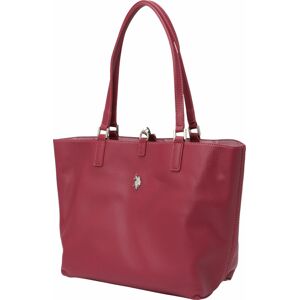 U.S. POLO ASSN. Nákupní taška 'Malibu' růžová / rubínově červená