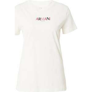 ARMANI EXCHANGE Tričko pink / bílý melír