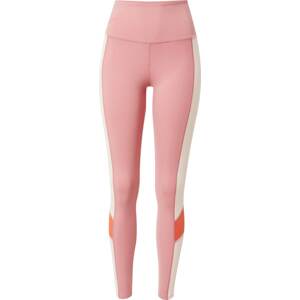 ROXY Sportovní kalhoty 'HEART' světle béžová / oranžová / růžová