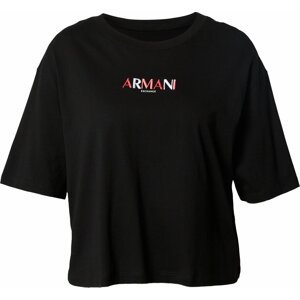 ARMANI EXCHANGE Tričko červená / černá / bílá