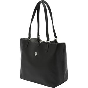 U.S. POLO ASSN. Nákupní taška 'Malibu' šedá / černá