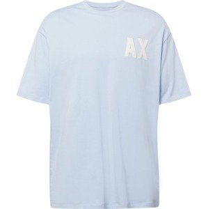 ARMANI EXCHANGE T-Shirt světlemodrá / bílá