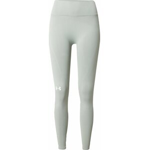 UNDER ARMOUR Sportovní kalhoty pastelově zelená / bílá