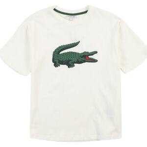 LACOSTE T-Shirt zelená / červená / bílá