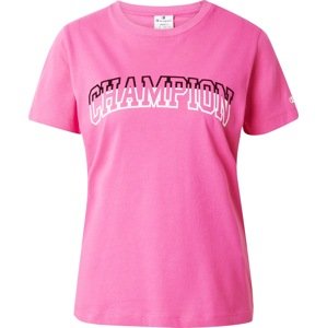 Champion Authentic Athletic Apparel Tričko pink / černá / bílá