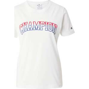Champion Authentic Athletic Apparel T-Shirt modrá / svítivě červená / bílá