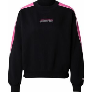 Champion Authentic Athletic Apparel Sweatshirt pink / černá / bílá
