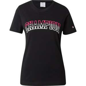 Champion Authentic Athletic Apparel T-Shirt pink / černá / bílá