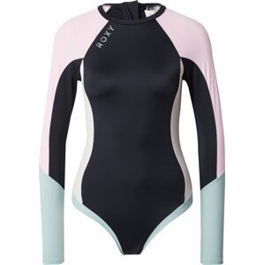ROXY Sportovní plavky světlemodrá / pastelově růžová / černá