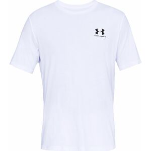 Funkční tričko 'Sportstyle' Under Armour černá / bílá