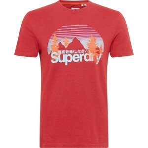 Tričko Superdry mix barev / červená