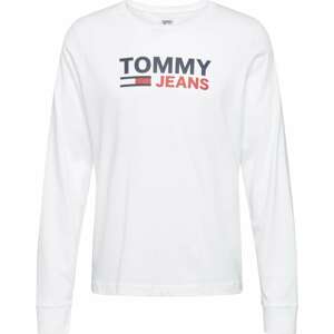 Tričko Tommy Jeans kobaltová modř / červená / bílá