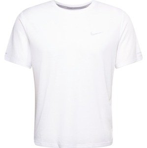 Funkční tričko 'Miler' Nike šedá / bílá